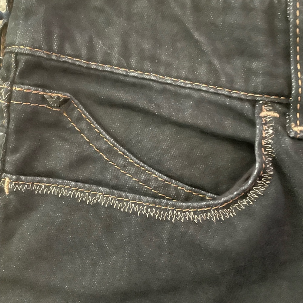 NWT Armani Skinny Slim Jeans Black Denim, Size 26 - Picture 9 of 9